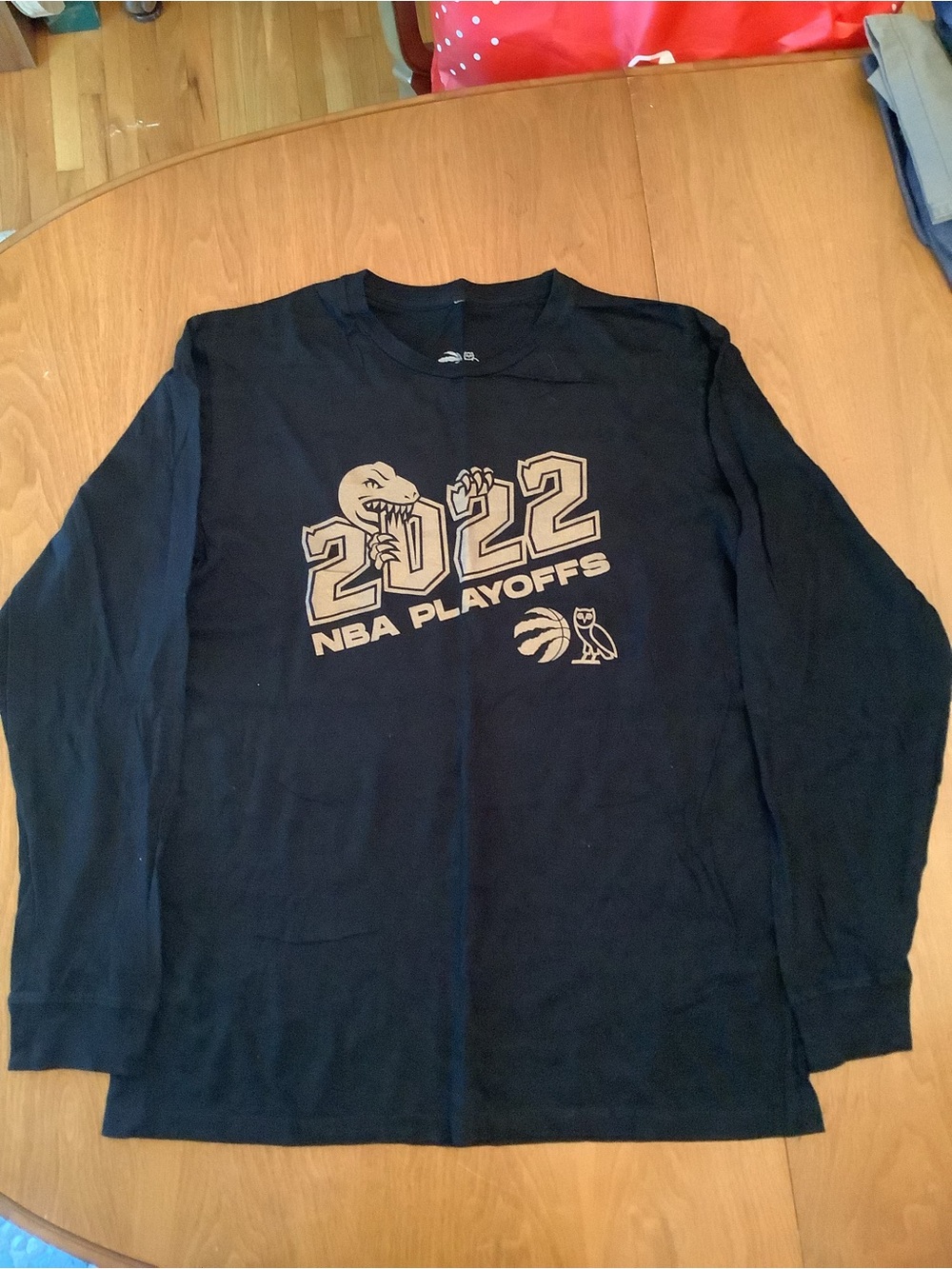 Adults Black 2022 NBA Playoffs OVO Long-Sleeve Shirt